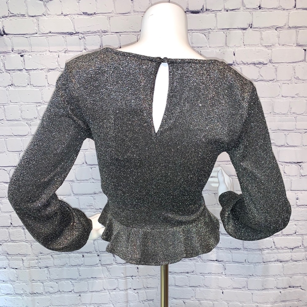 Black/Silver Blouse - Picture 2 of 2
